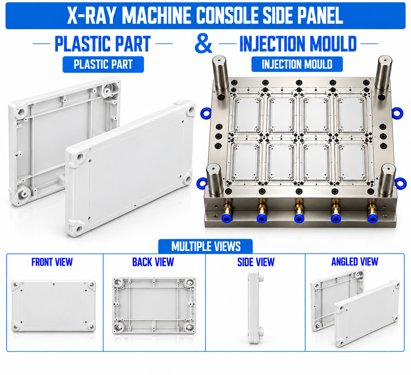 X-Ray Machine Plastic Console Side Panel Mould and Moulding Service